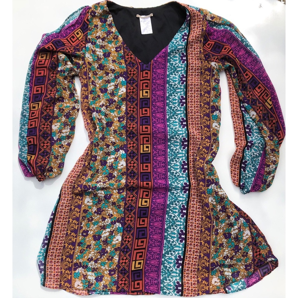inTu Cold Shoulder Boho Festival Dress